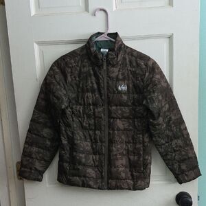 REI Kids Brown Camouflage Puffer Jacket